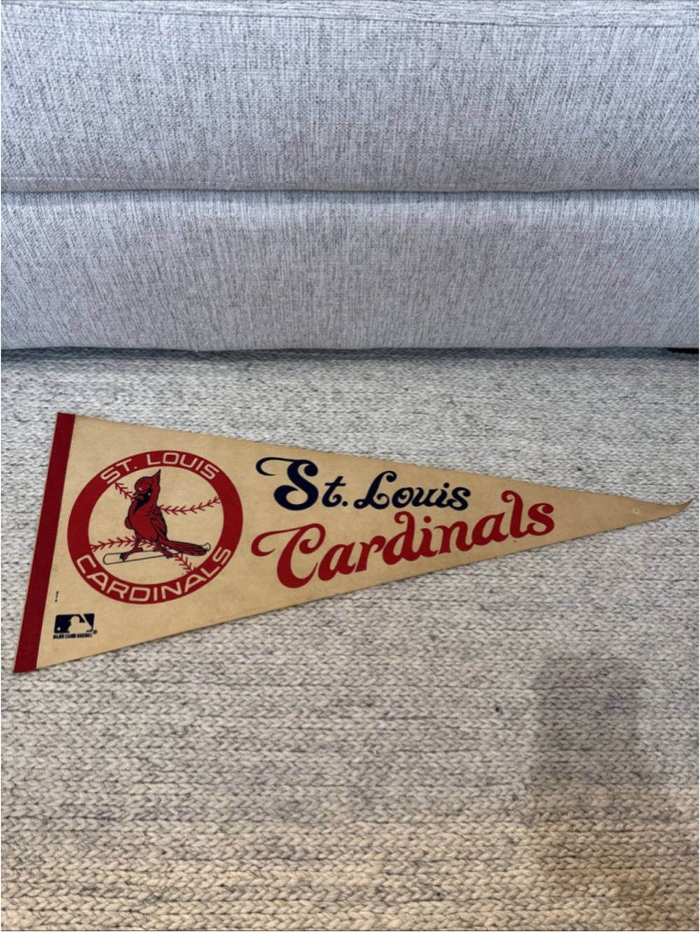 MLB St.Louis Cardinals Vintage Circa 1970's Team Logo Baseball Pennant